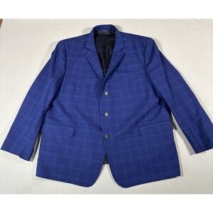 Brooks Brothers 1818 Regent Saxxon Blue Plaid Suit 50/44R See Details